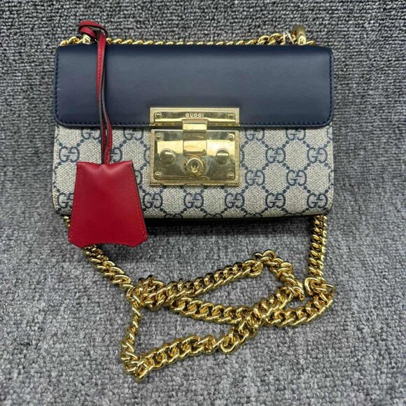 GUCCI Padlock Canvas Shoulder Bag lux429-102125 - Picture 2 of 16